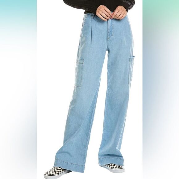 NWT Joe's Women's Jeans The Petra Natural Wide Leg Cargo Jeans size 30 - Picture 1 of 14